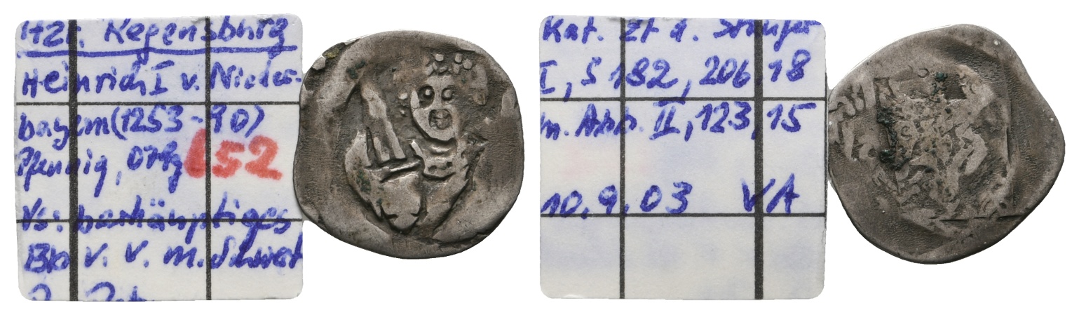  Mittelalter, Pfennig 0,83 g   