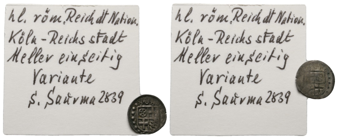  Altdeutschland; 1 Heller o.J.; Köln   