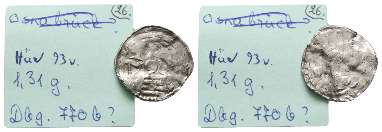  Mittelalter, Kleinmünze 1,31 g   