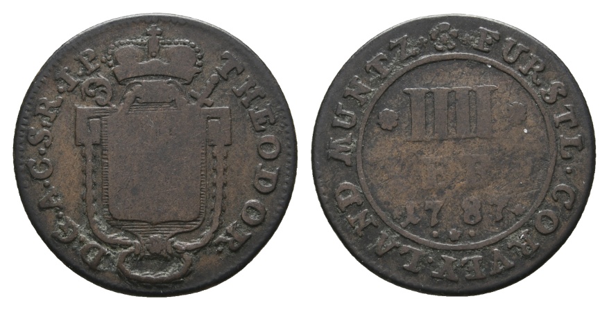  Altdeutschland; Kleinmünze 1787   