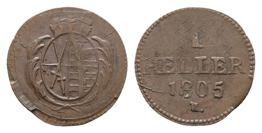  Altdeutschland; Kleinmünze 1805   