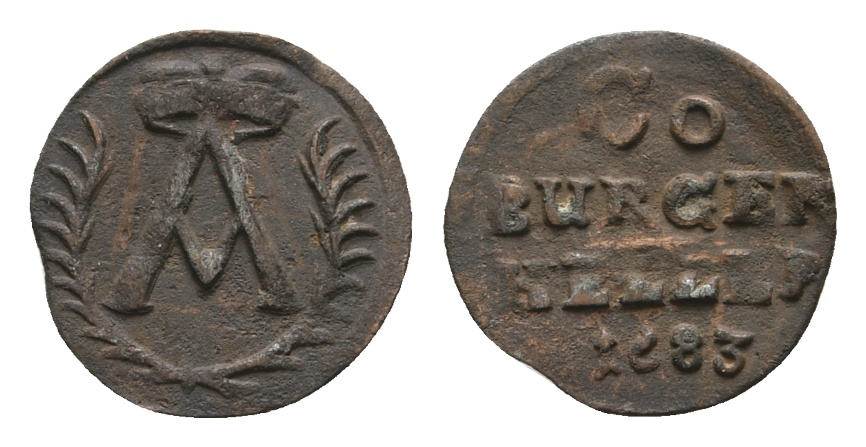  Altdeutschland; Kleinmünze 1683   