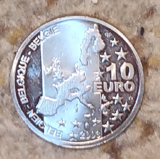  Belgien 10 € 2003, SILBER, 100. Geburtstag von Georges Simenon   