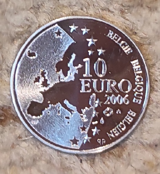  Belgien 10 € 2006, SILBER, 400. Jahrestag - Tod von Justus Lipsius   