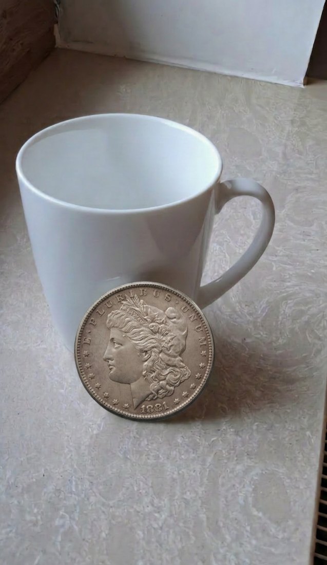  USA 1 Dollar 1881 Morgan Dollar Liberty Münze Amerika Original   