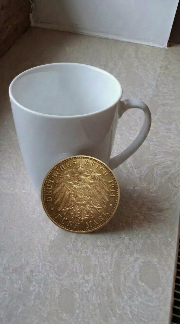  5 Mark 1914 Deutsches Reich Münze Kaiserreich Top Orig   