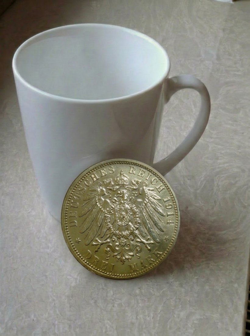  3 Mark 1911 Anhalt Gedenkmünze Kaiserreich Hochzeit Top Orig.   