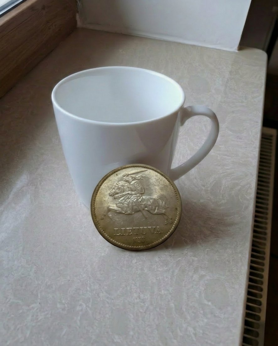  10 Litai 1936 Litauen Münze Vytautas Didysis Top Original   