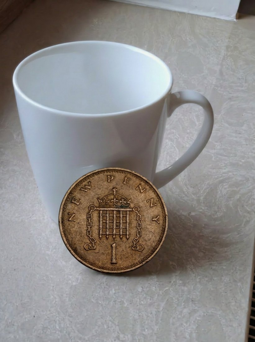  Großbritannien 1 New Penny Königin Elisabeth II. Original Münze   