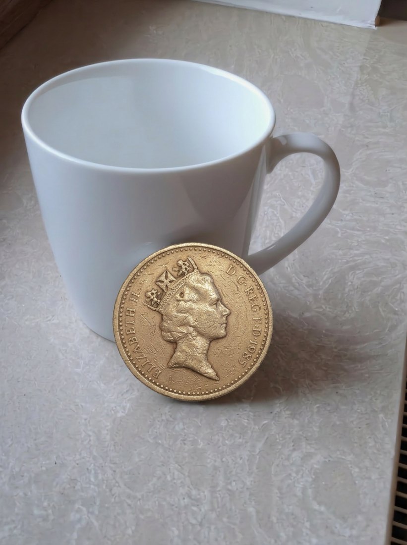 Großbritannien 1 Pound 1985 Königin Elisabeth II. Original Münze