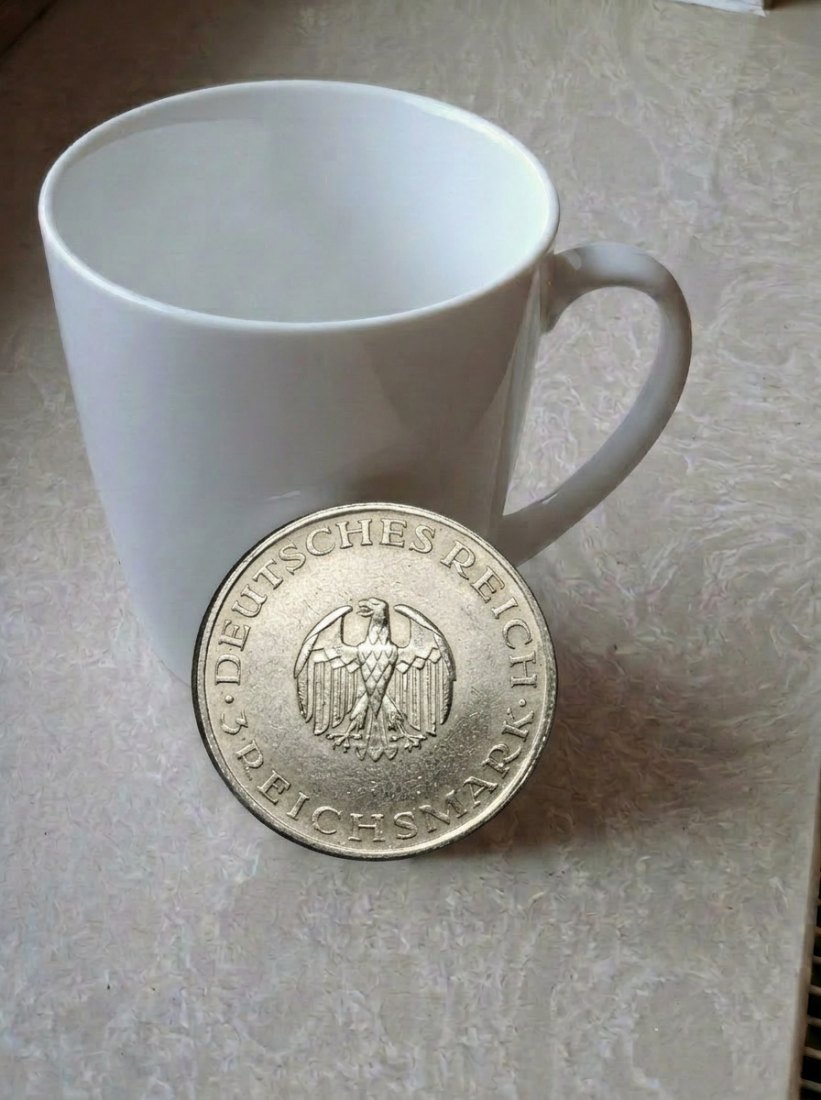  Weimar 3 Reichsmark 1929 A Gotthold Ephraim Lessing Original Münze   
