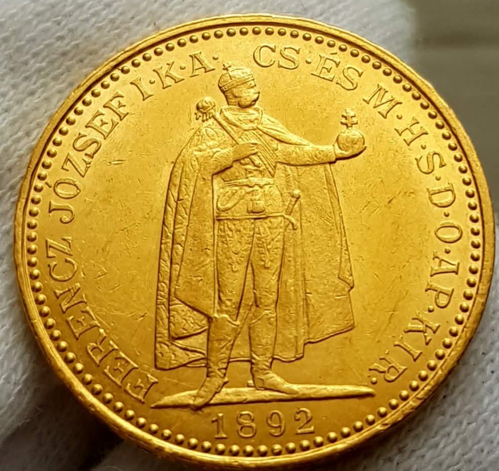HUNGARY 20 Korona 1892 KB Franz Josef I