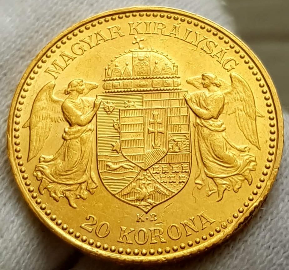  HUNGARY 20 Korona 1892 KB Franz Josef I   