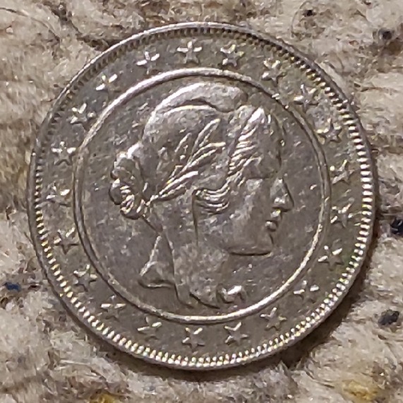  Brasilien 2000 Reis 1927, SILBER,   