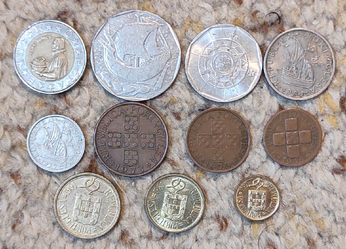  Set 002: Portugal Münzlot mit 11 verschiedenen Münzen   