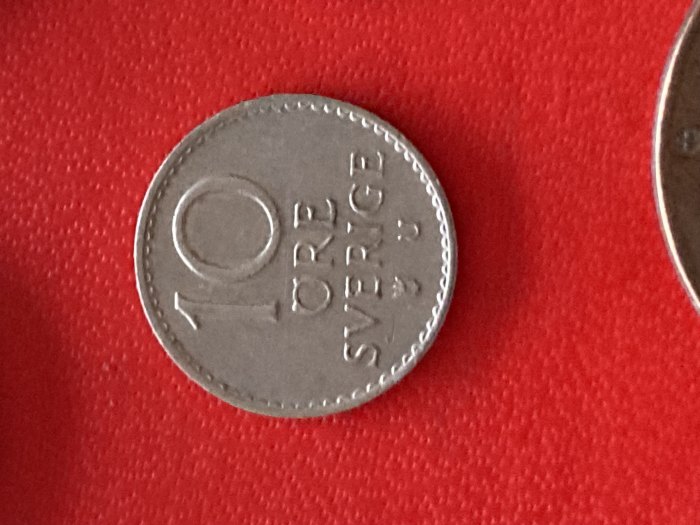 Münze Münzen Umlaufmünz Schweden 10 Öre 1968