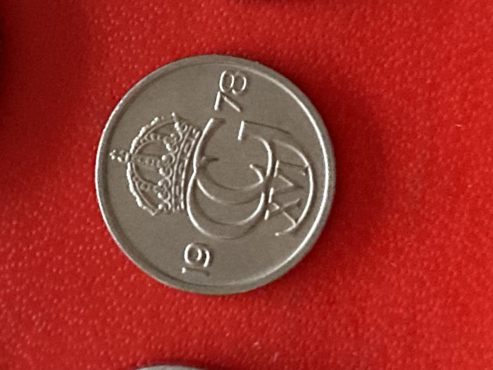  Münze Münzen Umlaufmünz Schweden 10 Öre 1973   