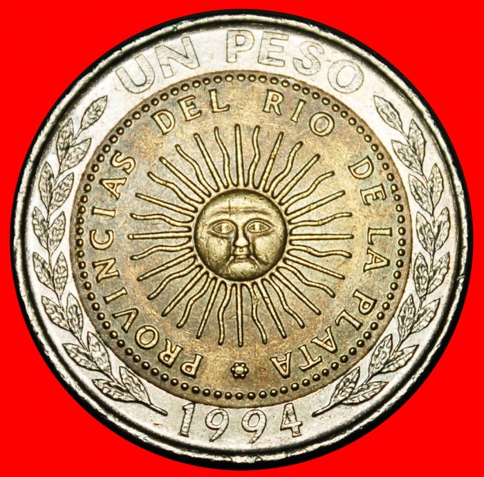  Ⰺ KOREA, GROSSBRITANNIEN, MEXIKO, ITALIEN (1994-2016): ARGENTINIEN★ 1 PESO 1813 1994★OHNE VORBEHALT!   