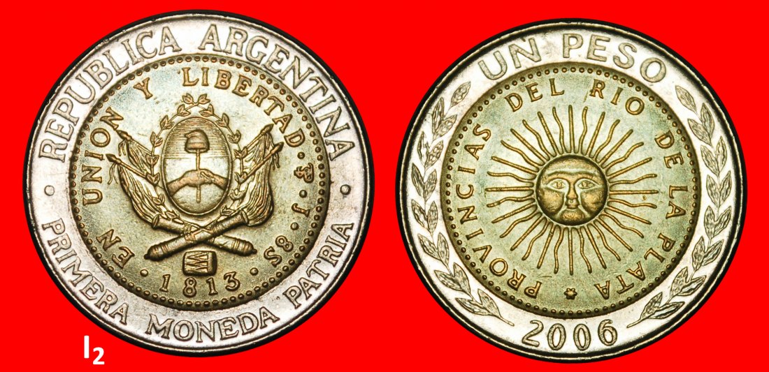 Ⰺ KOREA, GROSSBRITANNIEN, MEXIKO, ITALIEN 1994-2016:ARGENTINIEN★1 PESO 1813 2006★OHNE VORBEHALT!