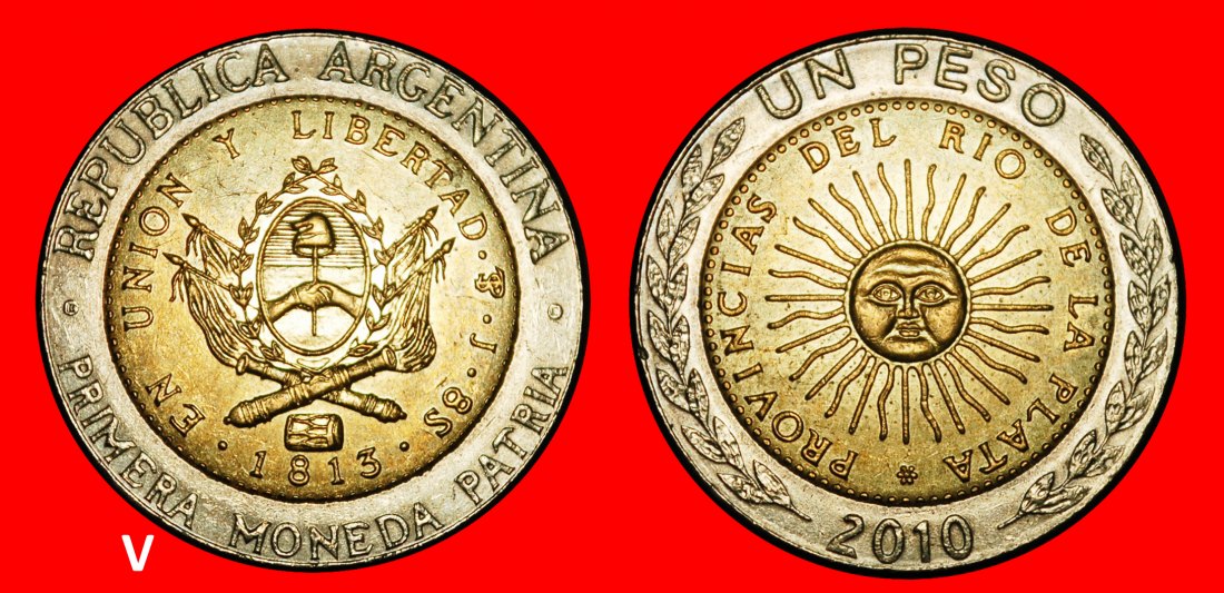  Ⰺ KOREA, GROSSBRITANNIEN, MEXIKO, ITALIEN 1994-2016:ARGENTINIEN★1 PESO 1813 2010★OHNE VORBEHALT!   