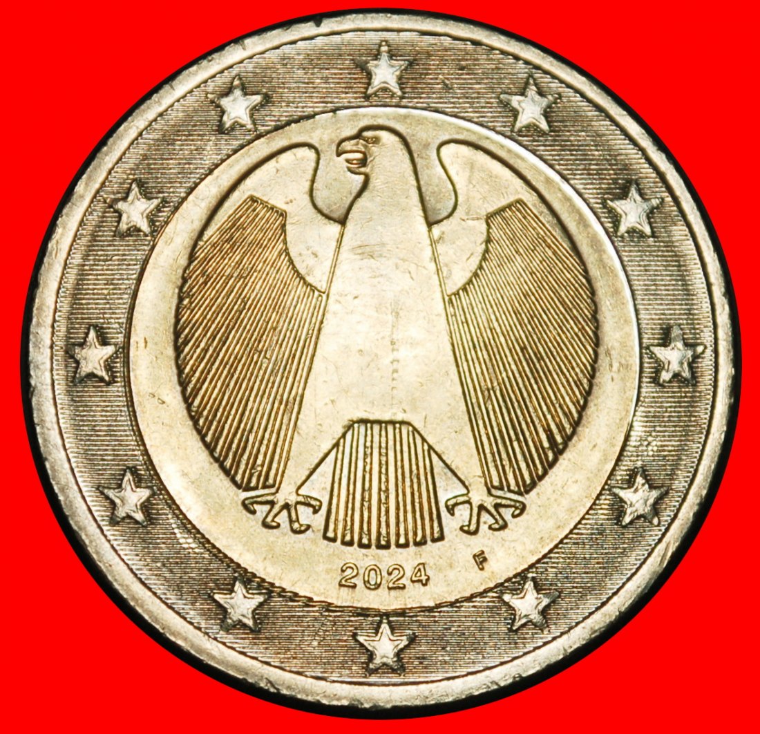  Ⰺ NON-PHALLIC TYPE (2008-2026):GERMANY★2 EUROS 2024F BADEN-WUERTTEMBERG! DIE I★LOW START★NO RESERVE!   