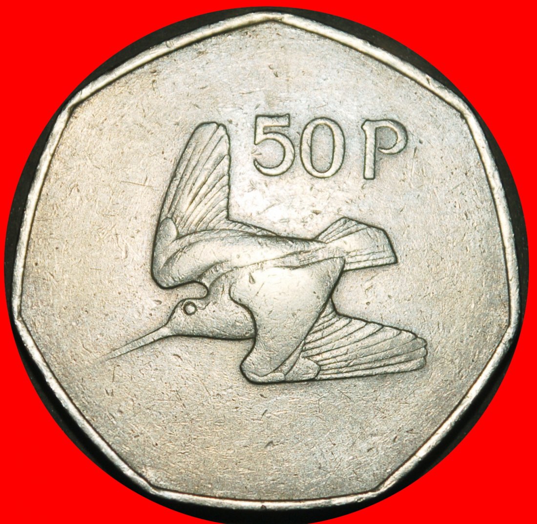 Ⰺ GROSSBRITANNIEN (1970-2000): IRLAND ★ 50 PENCE 1970 WALDSCHNEPFE!★OHNE VORBEHALT!