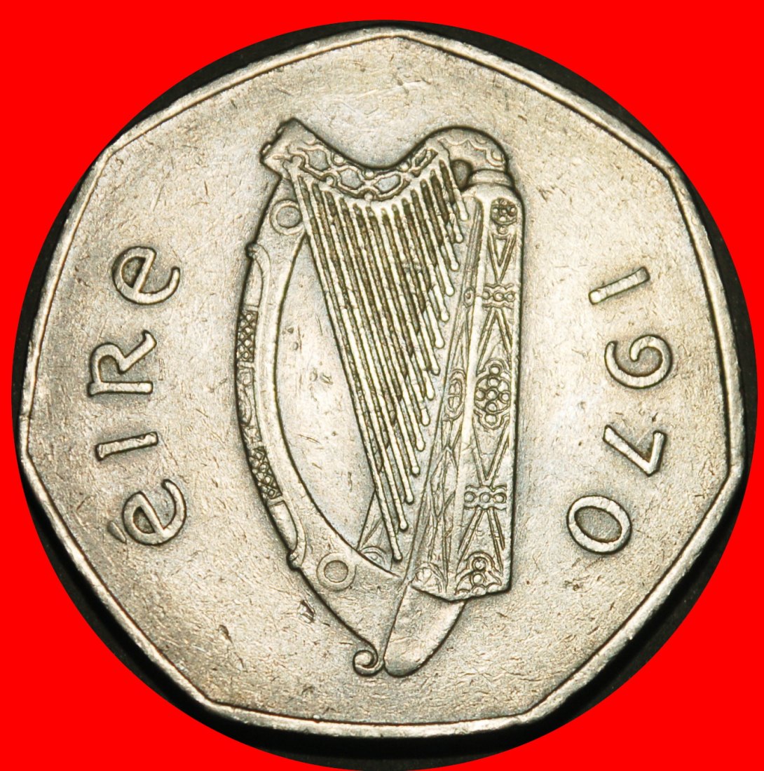  Ⰺ GROSSBRITANNIEN (1970-2000): IRLAND ★ 50 PENCE 1970 WALDSCHNEPFE!★OHNE VORBEHALT!   