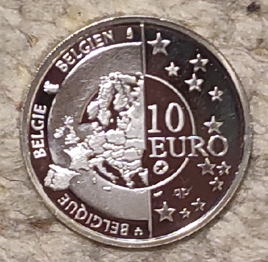  Belgien 10 € 2005, SILBER, 60. Jahrestag - Befreiung   