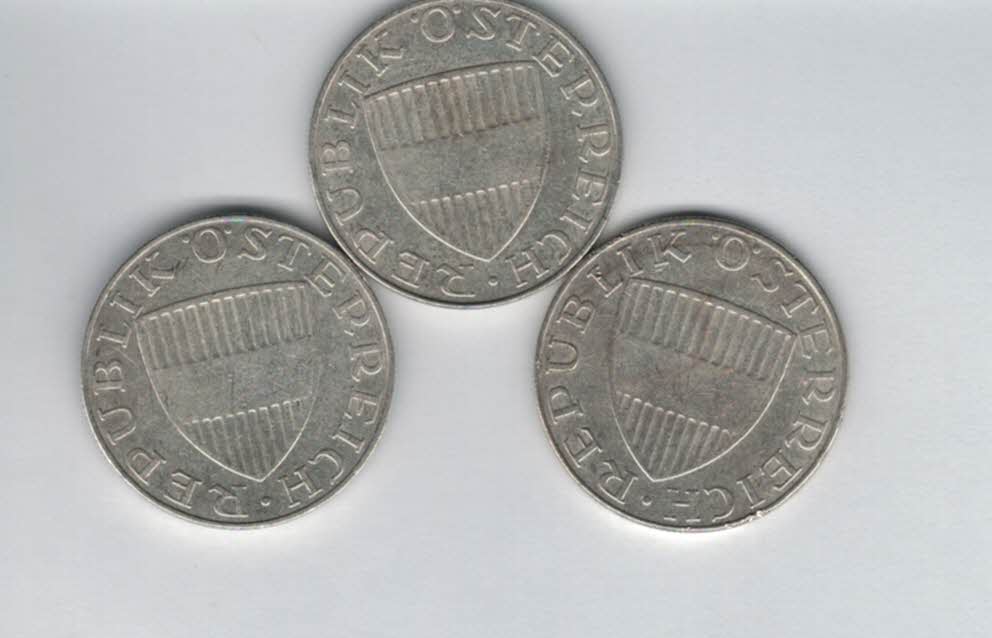  10 Schilling 1957 1958 1959 Ag silber á 4,8g fein Österreich 2. Republik Spittalgold9800 (4785)   