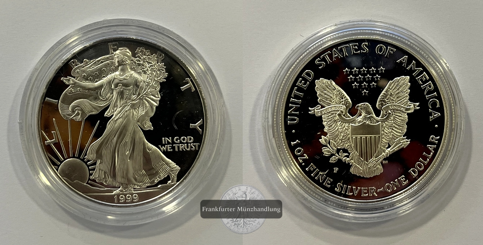  USA 1 Dollar 1999 Walking Liberty P (Philadelphia)  KM#273 FM-Frankfurt Feinsilber: 31,1g   