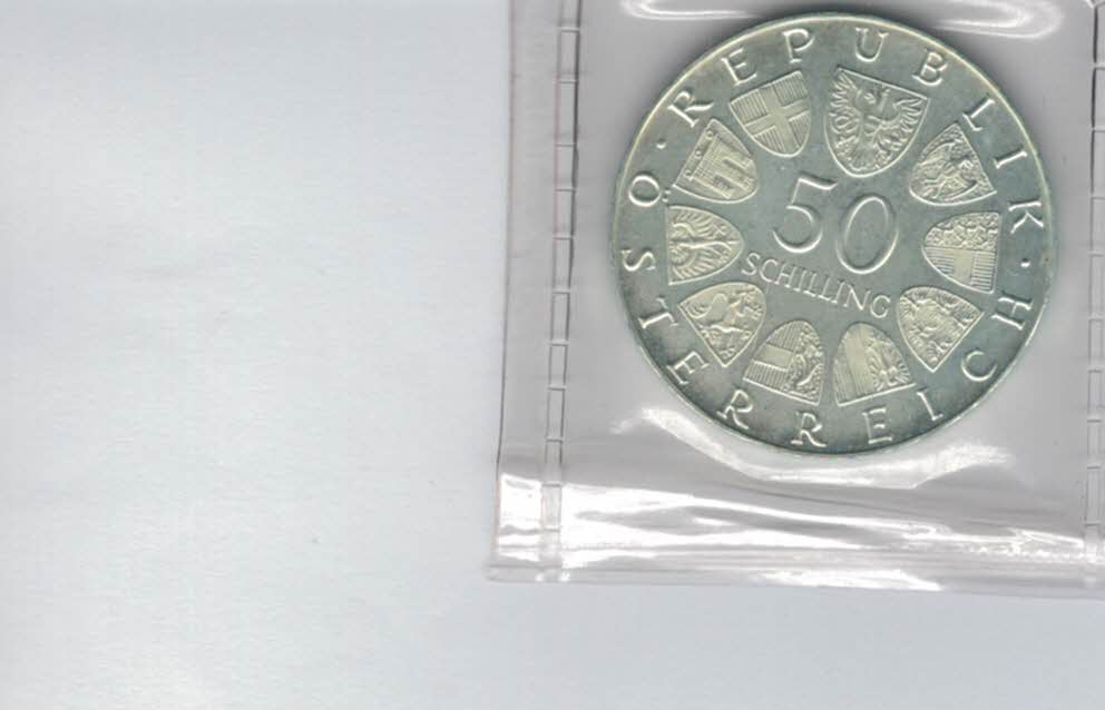  50 Schilling 1972 100 J. Hochschule für Bodenkultur Ag 18g fein Österreich Spittalgold9800 (4584/13)   