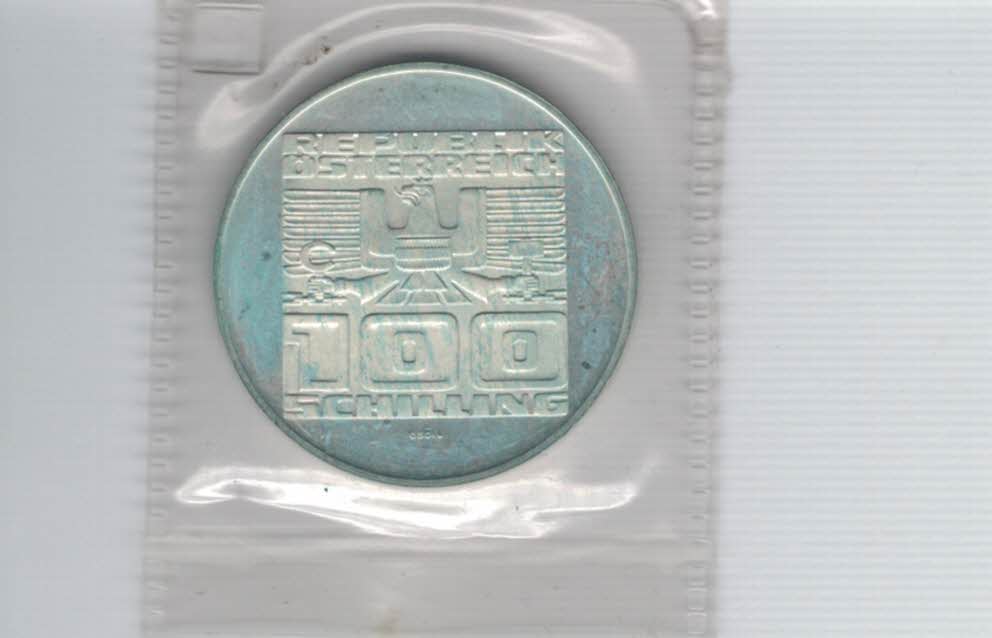  100 Schilling 1976 Kärnten Herzogstuhl 1000 Jahre 15,36g fein Ag Österreich Spittalgold9800 01914/12   