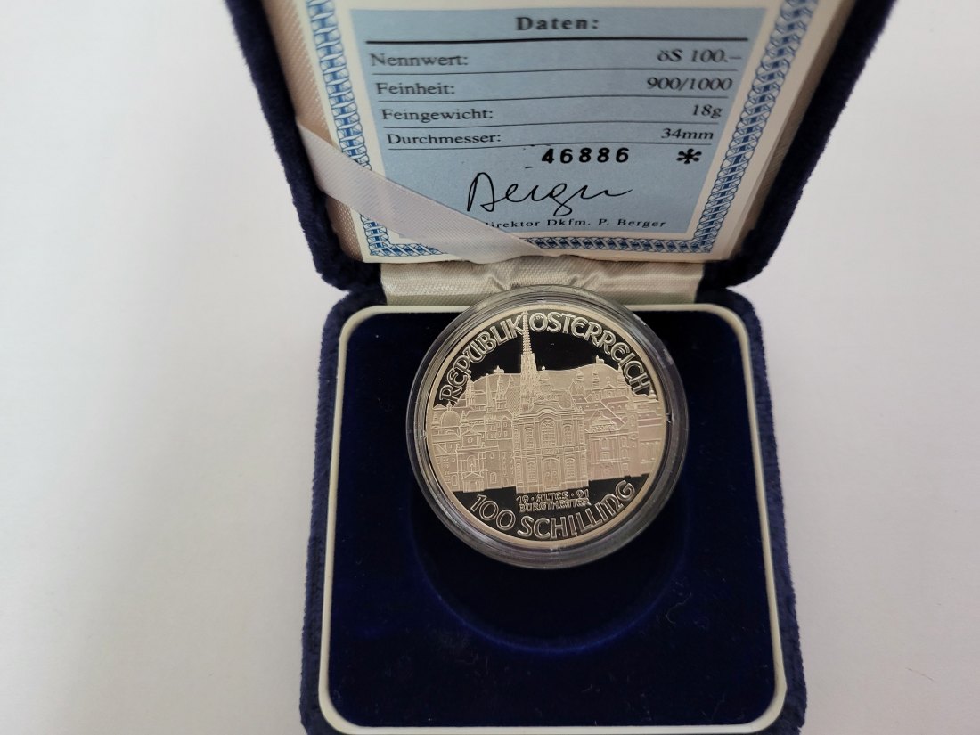  100 Schilling 1991 Mozart Burgtheater silber 18g fein Österreich Spittalgold9800 (01914/25   