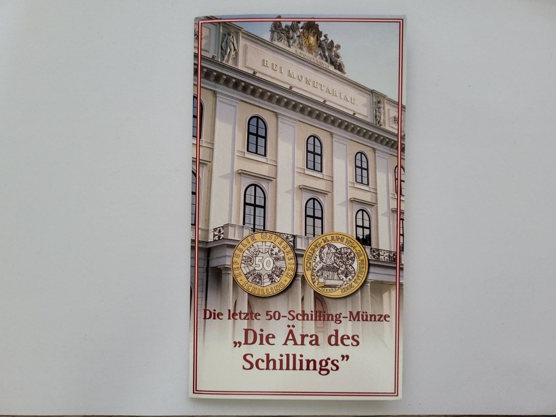  50 Schilling 2002 Bi Die Ära des Schillings Blister Österreich Spittalgold9800 (1977   