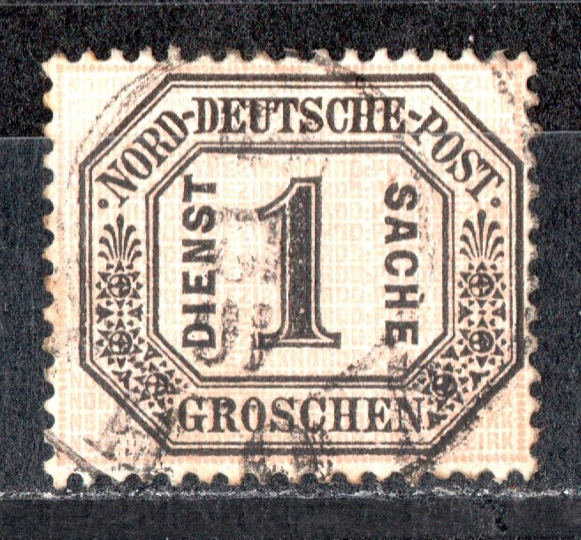 Dt. Reich 1869/70 Dienstmarke Mi.4 Norddt. Postbezirk/ Echt gelaufen/ siehe scan