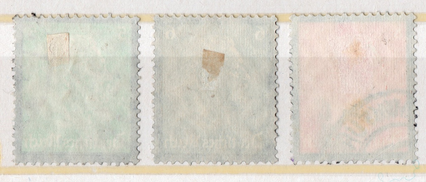  Dt. Reich 1934 Mi.549-551 Tod Paul von Hindenburg/ Echt gelaufen / siehe scan   
