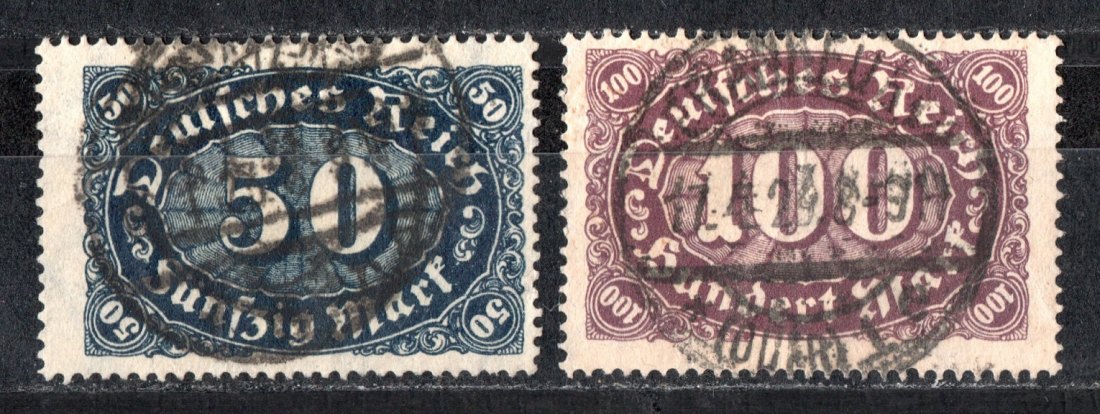 Dt. Reich 1922 Mi. 246+247 Echt gelaufen / siehe scan