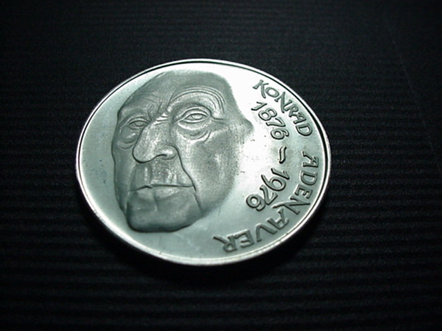  BRD Silbermedaille100 Jahre Konrad Adenauer   