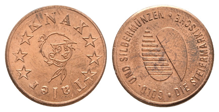  Medaille; Knax Taler; Sparkasse; unedel; 5,67 g; 20,91 mm   