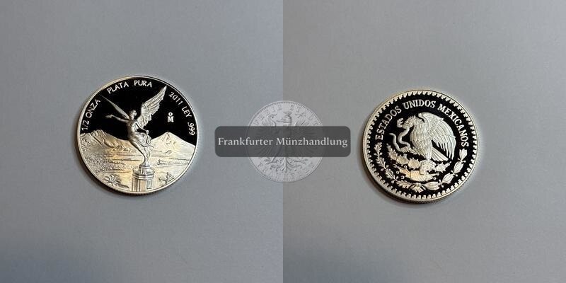  Mexico 1/2 Onza Libertad Plata Pura 2011 FM-Frankfurt KM#612 Feinsilber: 15,5g   