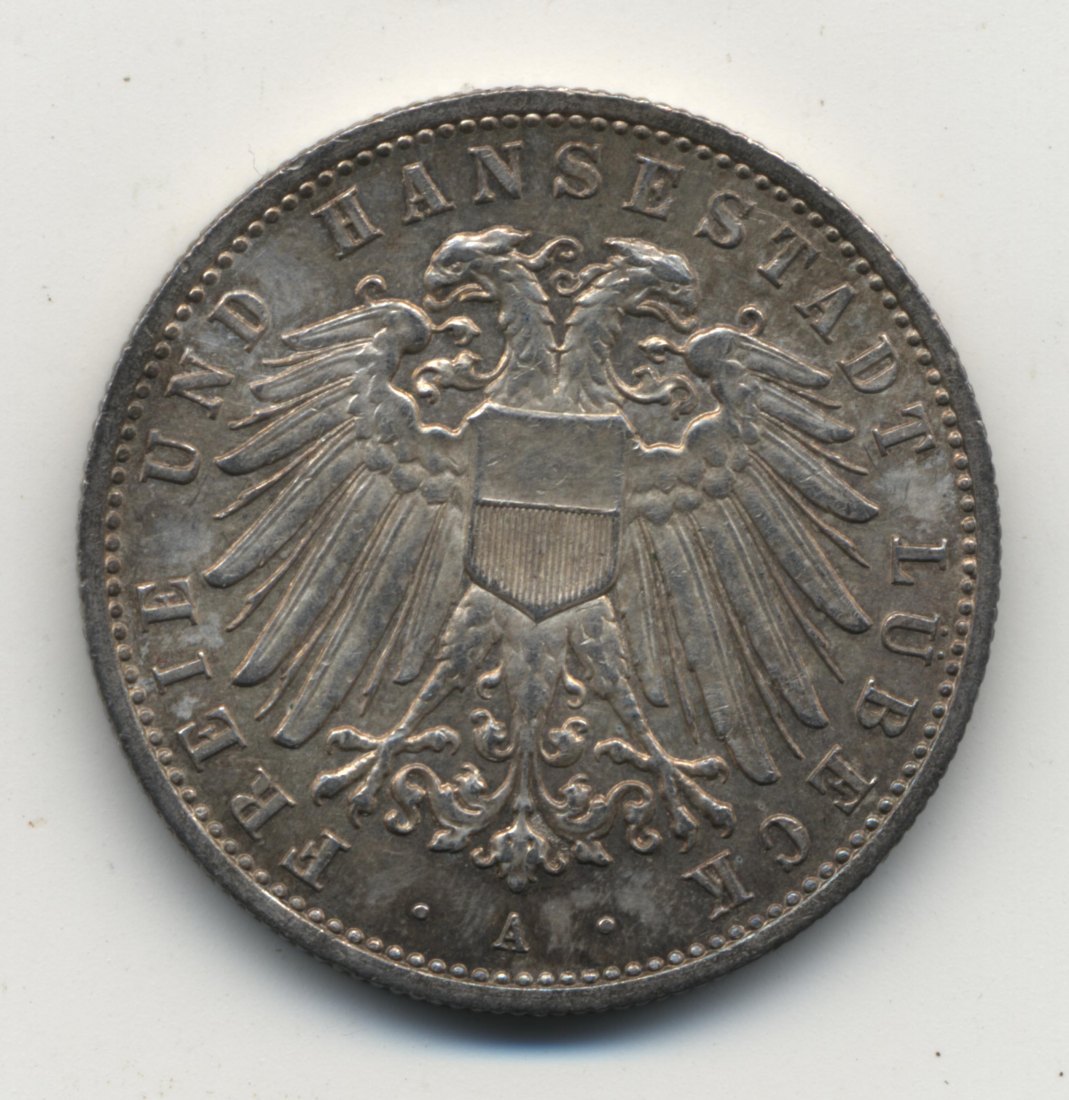 Lübeck 2 Mark 1905 Wappen