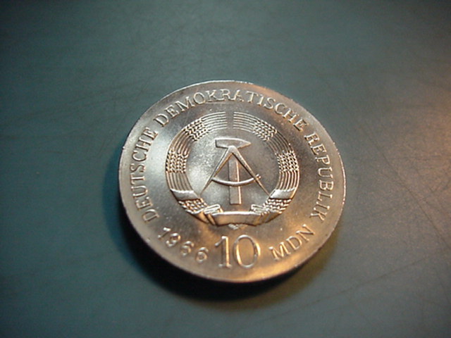  DDR 10 Mark Zum 125.Todestag v.Karl Friedrich Schinkel 1966   