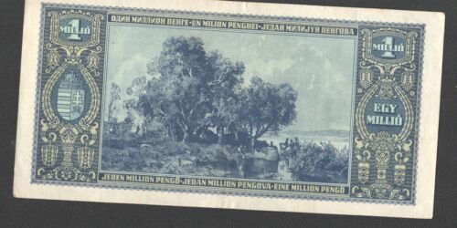  Banknote (70) Ungarn/Hungary (P.122)  1 Mio Pengö 1945   