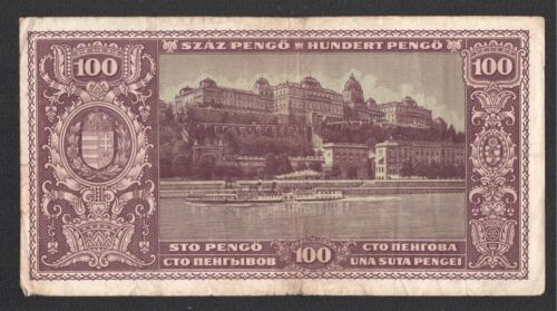  Banknote (72) Ungarn/Hungary (P.111) 100 Pengö Budapest 1945   