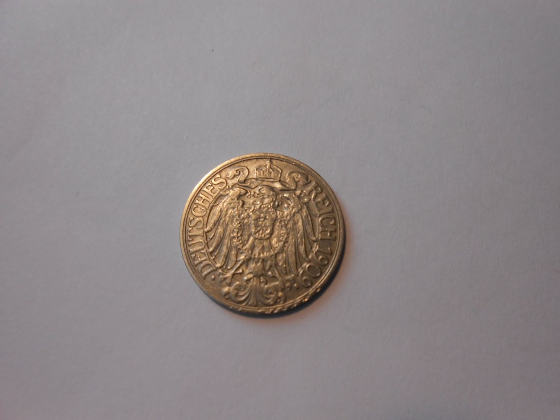  C44.°°Deutsches Kaiserreich 25 Pfennig 1909 F   