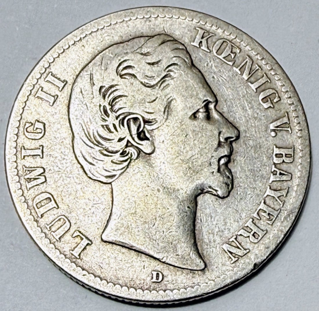 2 MARK Bayern 1877 D Jäger 413 SS/VZ