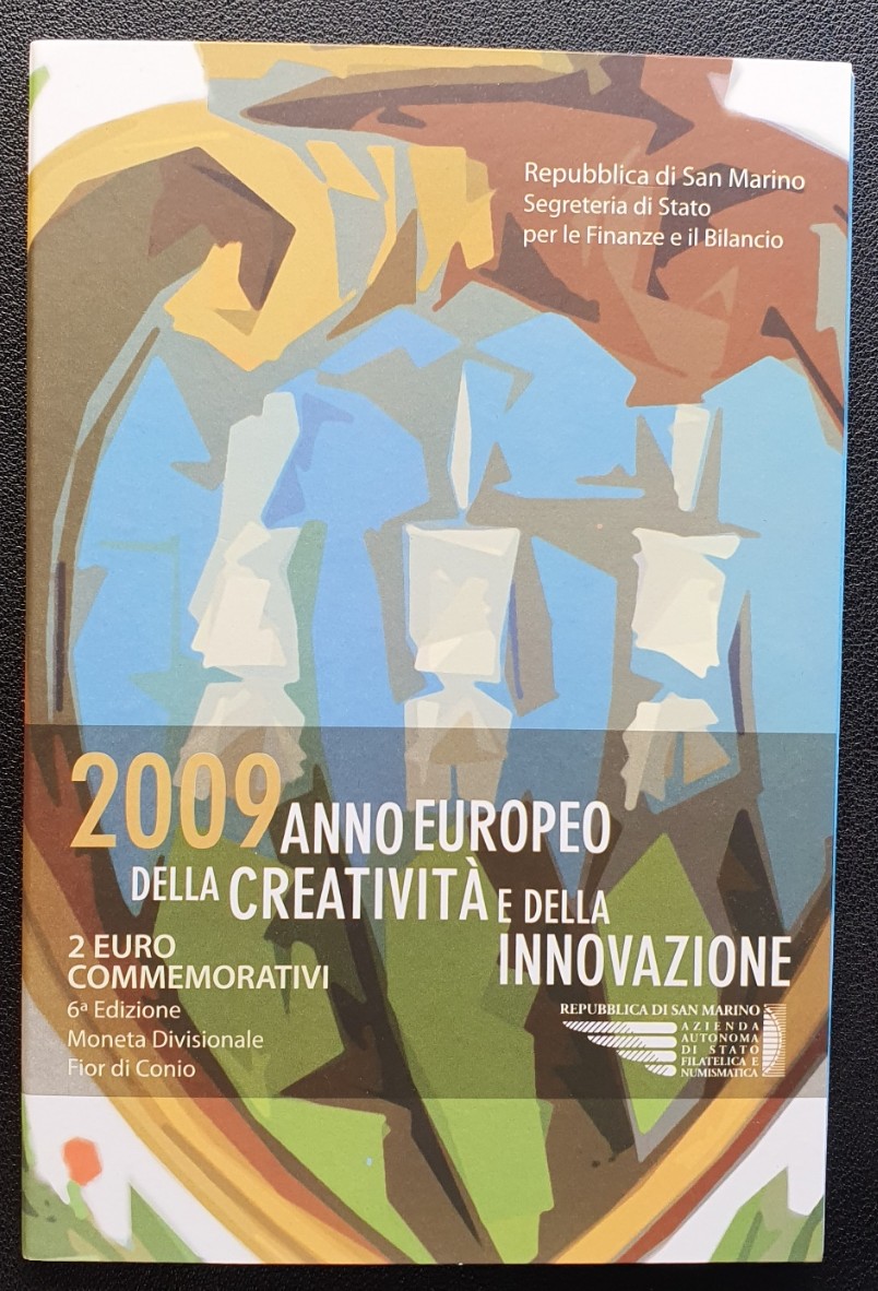 MÜNZE SAN MARINO 2,- € EURO 2009 JAHR DER KREATIVITÄT UND INNOVATION