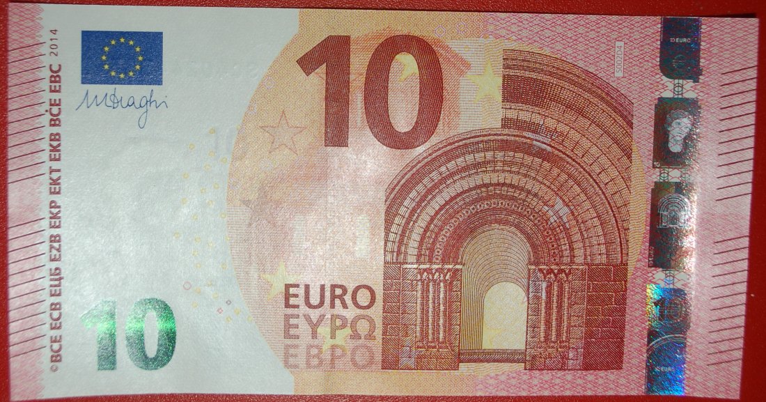 Ⰺ NEW EUROPE for russia (USSR):ITALY★10 EUROS 2014 PREFIX SC S002D4! UNC CRISP★LOW START★NO RESERVE!