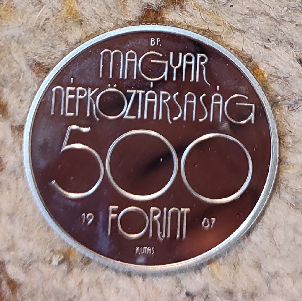  Ungarn 500 Forint 1987, SILBER, XXIV Olympische Sommerspiele, Seoul 1988   