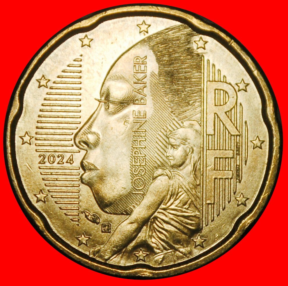 Ⰺ NORDIC GOLD (1999-2026): FRANCE★ 20 EURO CENTS 2024 ERROR! DIE B I1! SOWER★LOW START ★ NO RESERVE!
